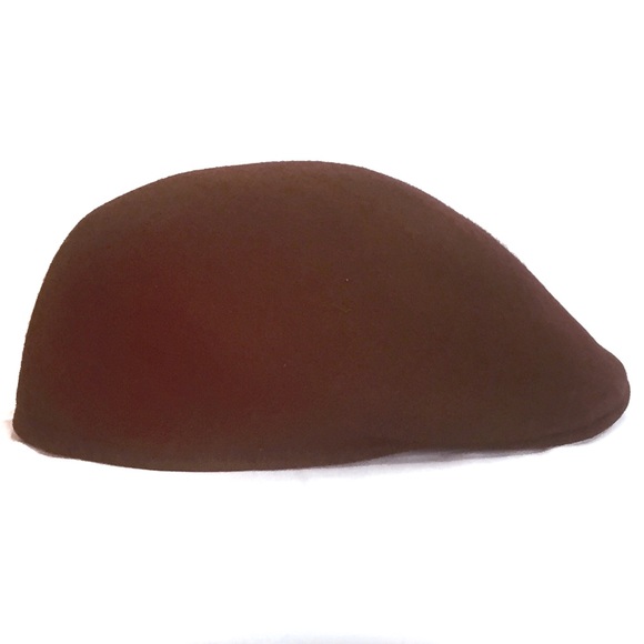 Brown Wool KANGOL Carimac Cap Hat, Medium - Picture 1 of 5